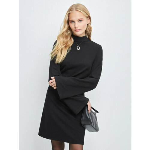 фото Платье zarina, размер s (ru 44)/170, черный