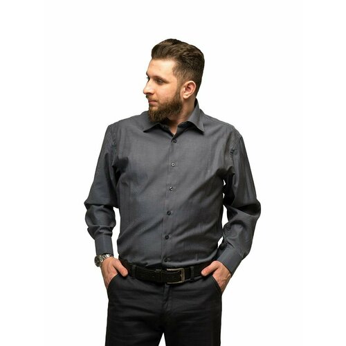 фото Рубашка imperator, размер 48/m/170-178/40 ворот, серый
