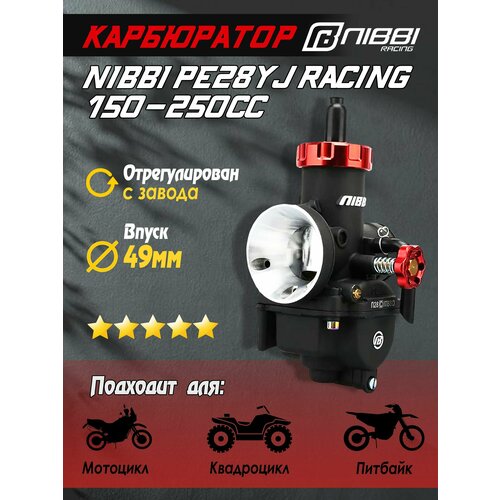 Карбюратор NIBBI PE28YJ Racing 150-250 cc для питбайка и мотоцикла