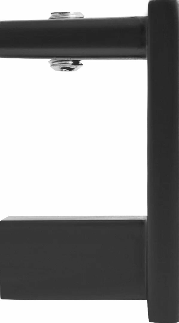 Наконечник Квадро заглушка Inspire металл цвет черный 4 см 2 шт.