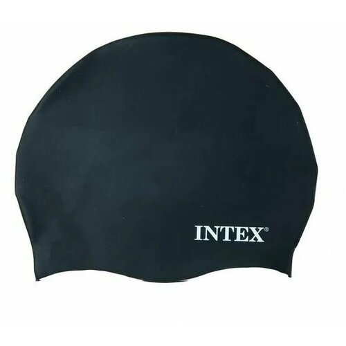 Шапочка для плавания Intex 55991 из силикона 8+, черный.