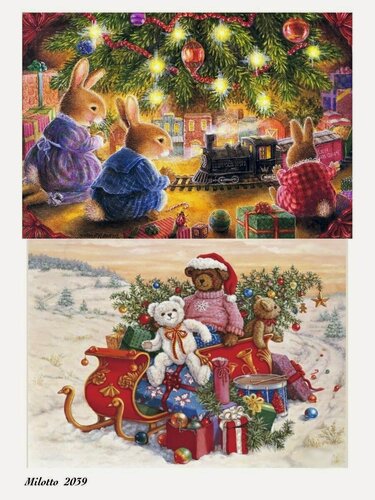 Изображение товара Рисовая новогодняя карта А4 Milotto