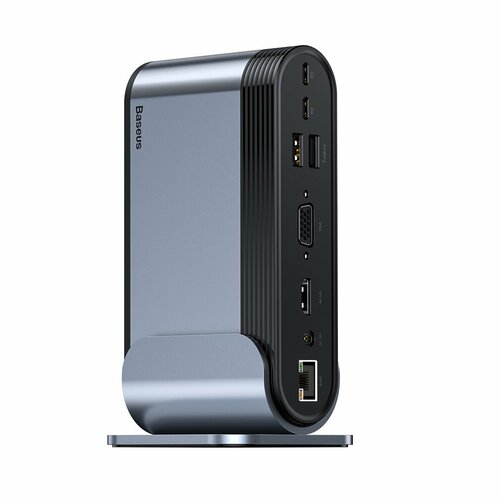 USB-хаб Baseus UnionJoy 17-портовая док-станция с тремя дисплеями Space Grey B00532304811-00