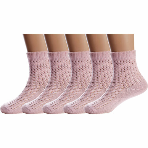 фото Носки conte 5 пар, размер 16, розовый