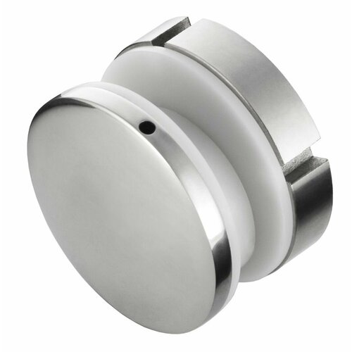 Стеклодержатель в косоур из нержавеющей стали для цельностеклянных ограждений на манетах, 10 шт