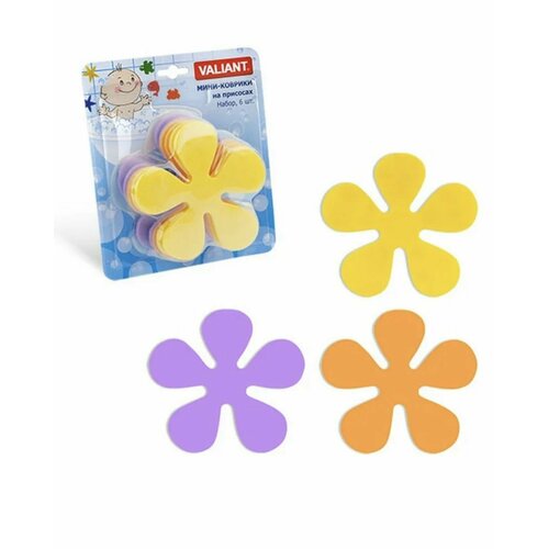 Мини коврик Цветочек 3 6шт