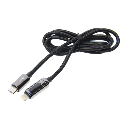 Кабель iPhone (5-)-USB Type C 1м черный XO кабель usb type c usb type c 1 2м белый nb q228b white xo