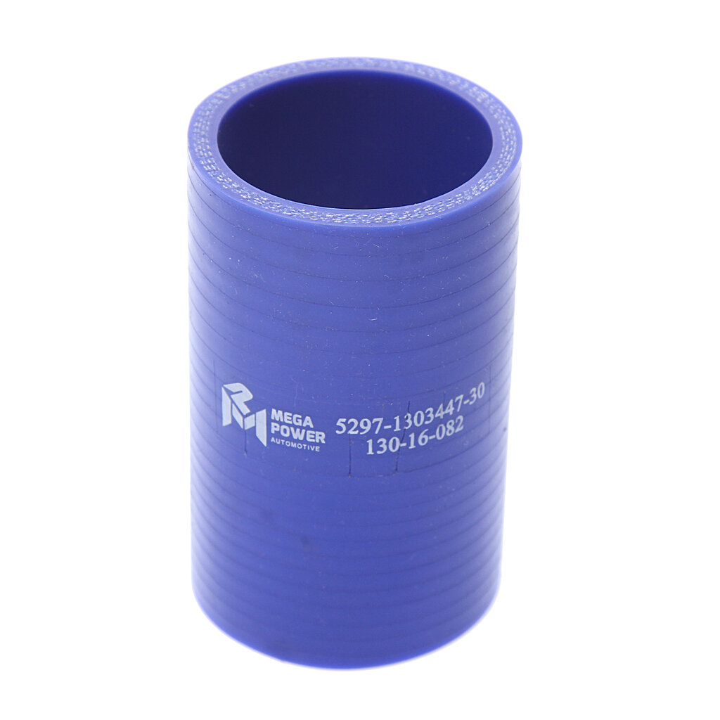 фото Патрубок нефаз радиатора (L100мм, d50) силикон, MEGAPOWER 13016082 (1 шт.)