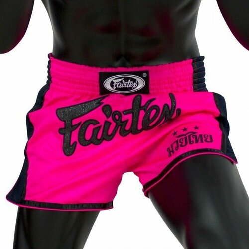 Шорты Fairtex, размер L, розовый, черный