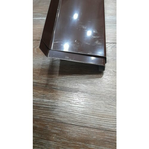 Отлив оконный ширина 70 мм длина 1250 мм коричневый RAL 8017 Югсталь 2 шт.