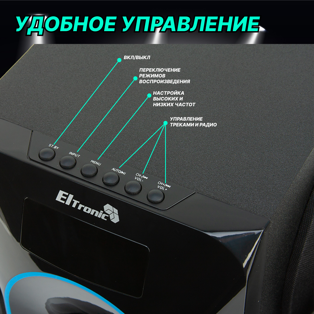 Акустическая система 2.1 ELTRONIC 20-92 (черная)