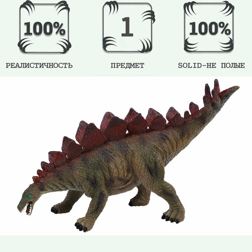 фигурка мир динозавров стегозавр mm216 381 Игрушка динозавр серии Мир динозавров - Фигурка Стегозавр