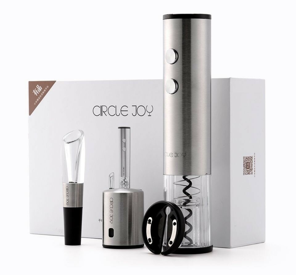 Винный набор Xiaomi Circle Joy 4 in 1 Set in a Gift Box CJ-TZ02 серебристый