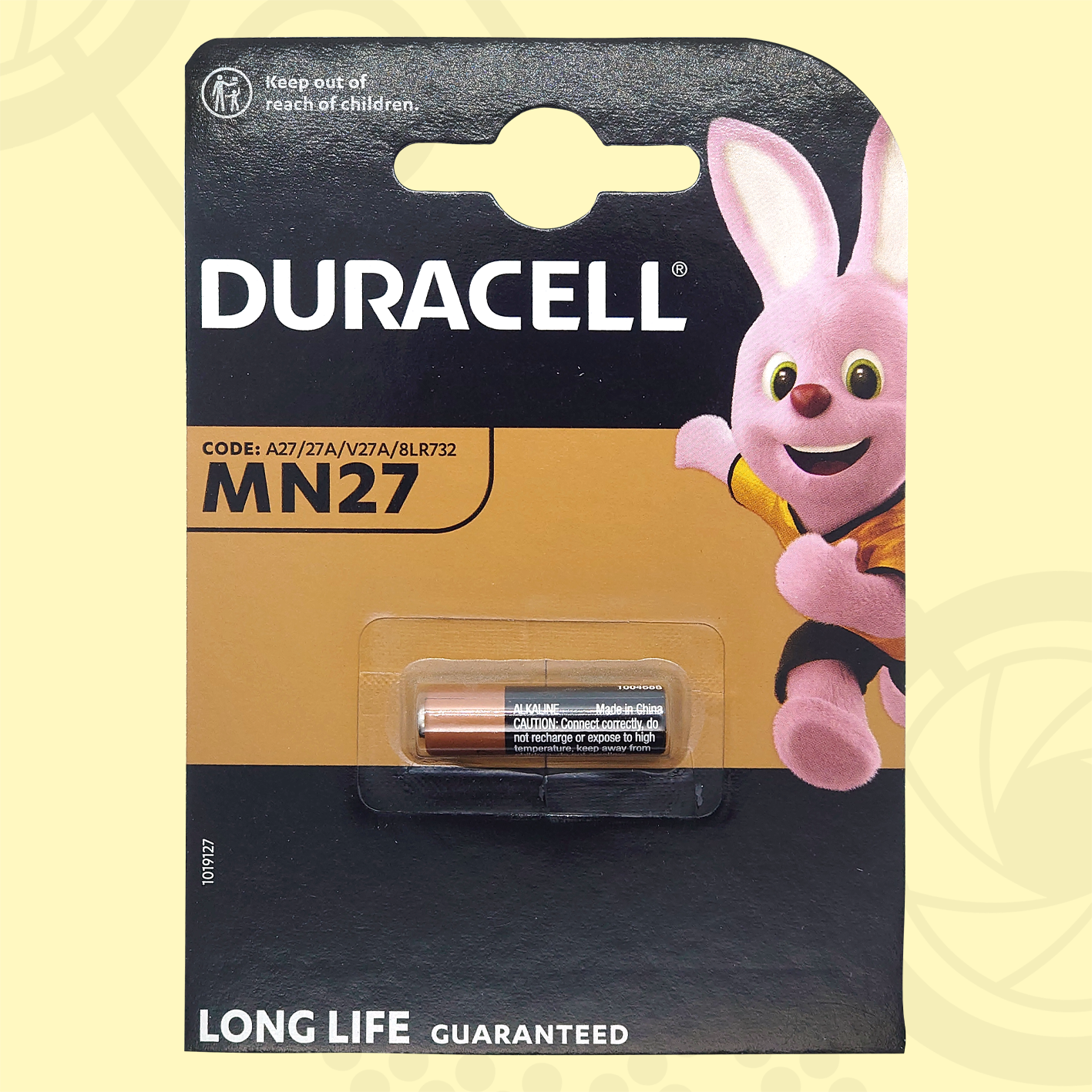 Duracell MN27 (A27/8LR732) 12 Вольт, Щелочная (Алкалиновая) Батарейка - 1 шт.