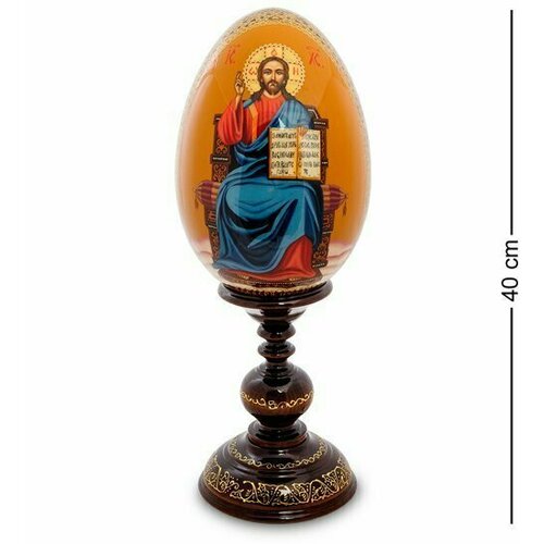 Яйцо-икона Господь Вседержитель Рябов С. ИКО-10 113-701592 яйцо пасхальное деревянное икона господь вседержитель