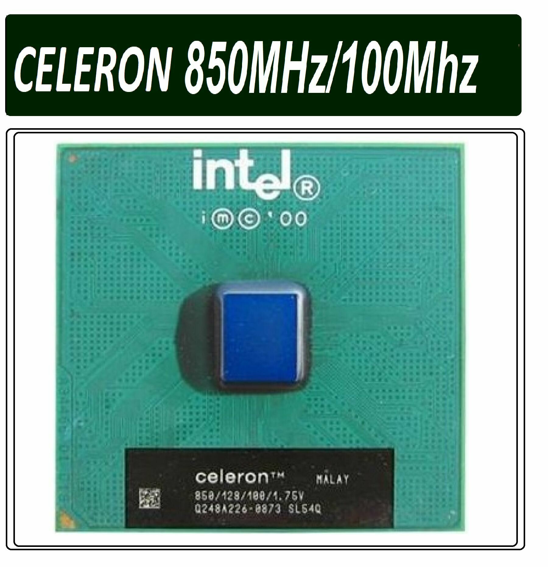 Intel Celeron 850 MHz / 100 MHz CopperMine PGA370 OEM, 850 МГц (100) ОЕМ версия