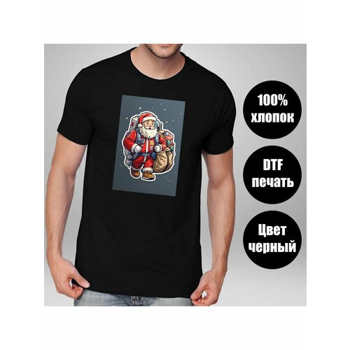 фото Футболка, размер 50/52, черный revega store