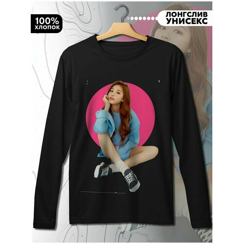 фото Лонгслив hypnotica, размер l, черный