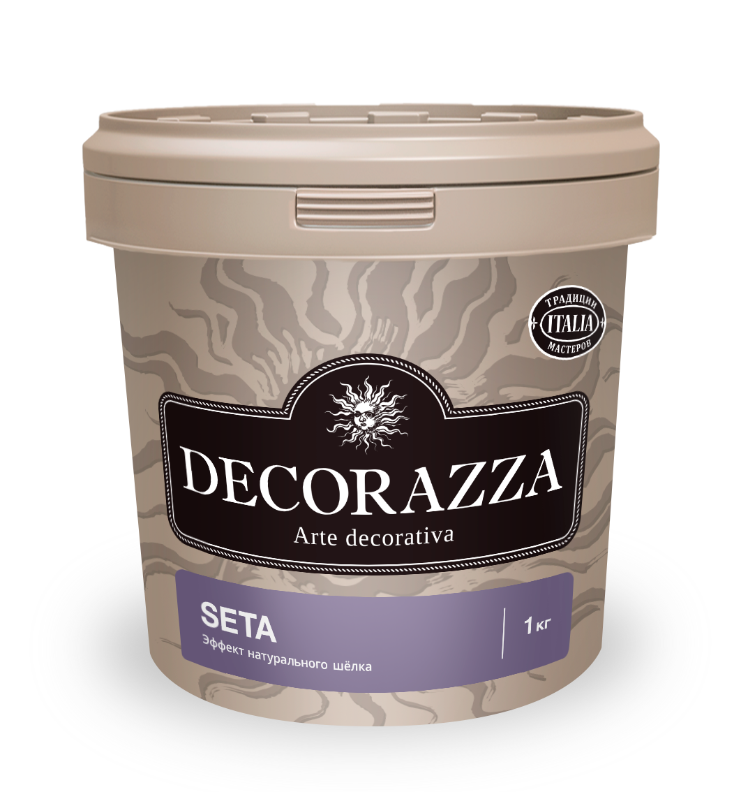 Декоративная штукатурка эффект натурального шелка Decorazza Seta, серебро. ST 001, 1 кг