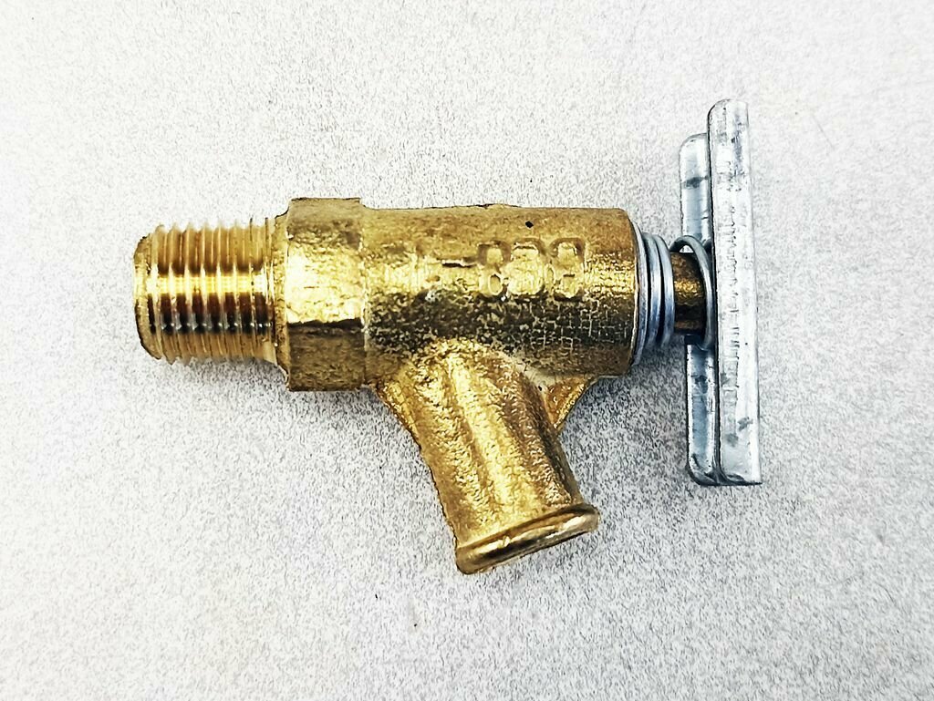 фото Кран радиатора сливной УАЗ, ГАЗ 2410 Волга, 3302 ГАзель, 66 (вентильный) "пустынь" (Арзамас)