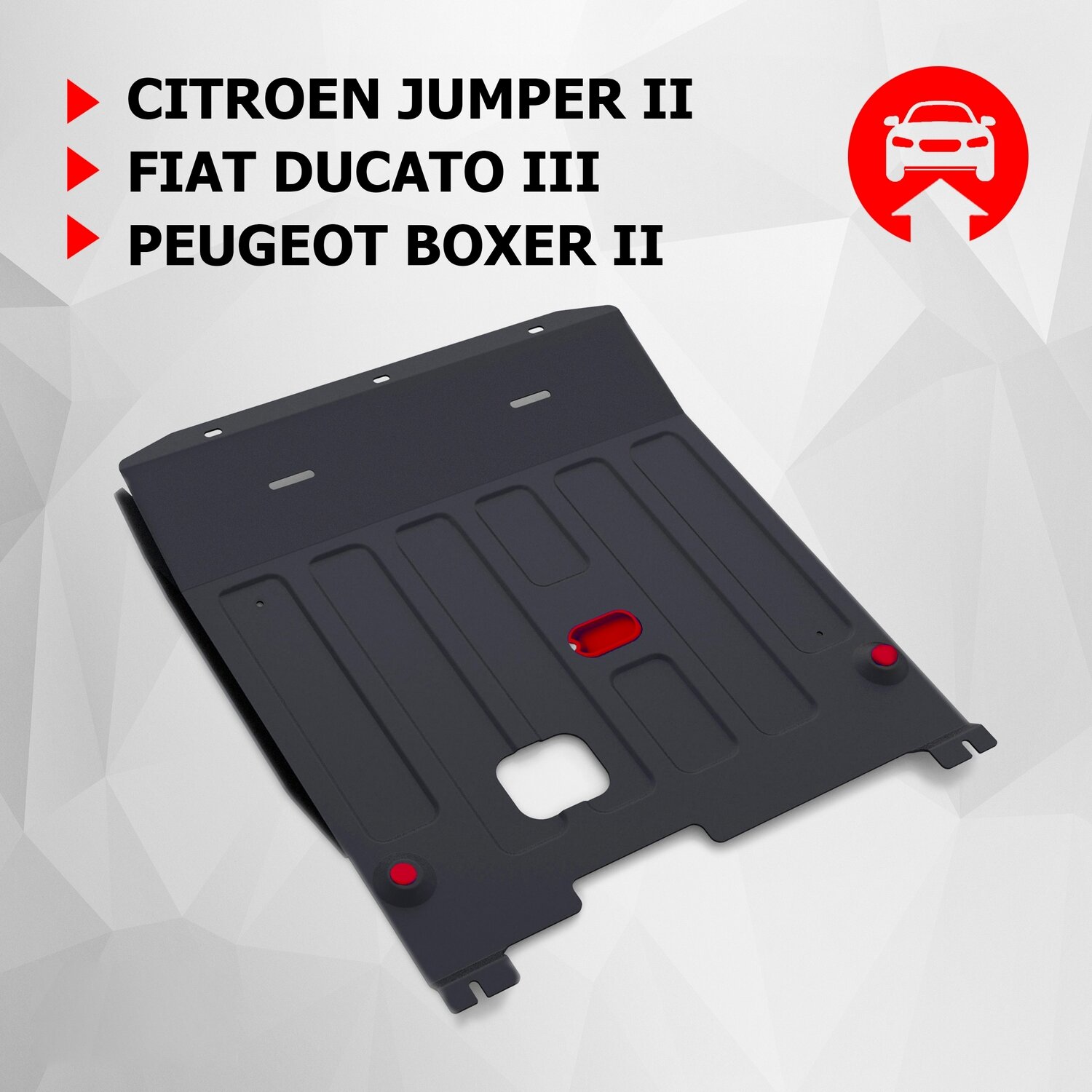 Защита картера и КПП Автоброня Citroёn Jumper/Ducato/Boxer, сталь 2мм - фото №6