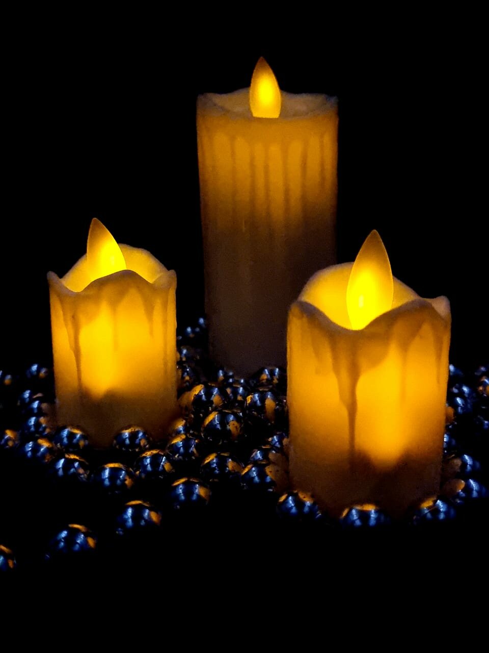 Светодиодные свечи праздничные LED набор - фотография № 5