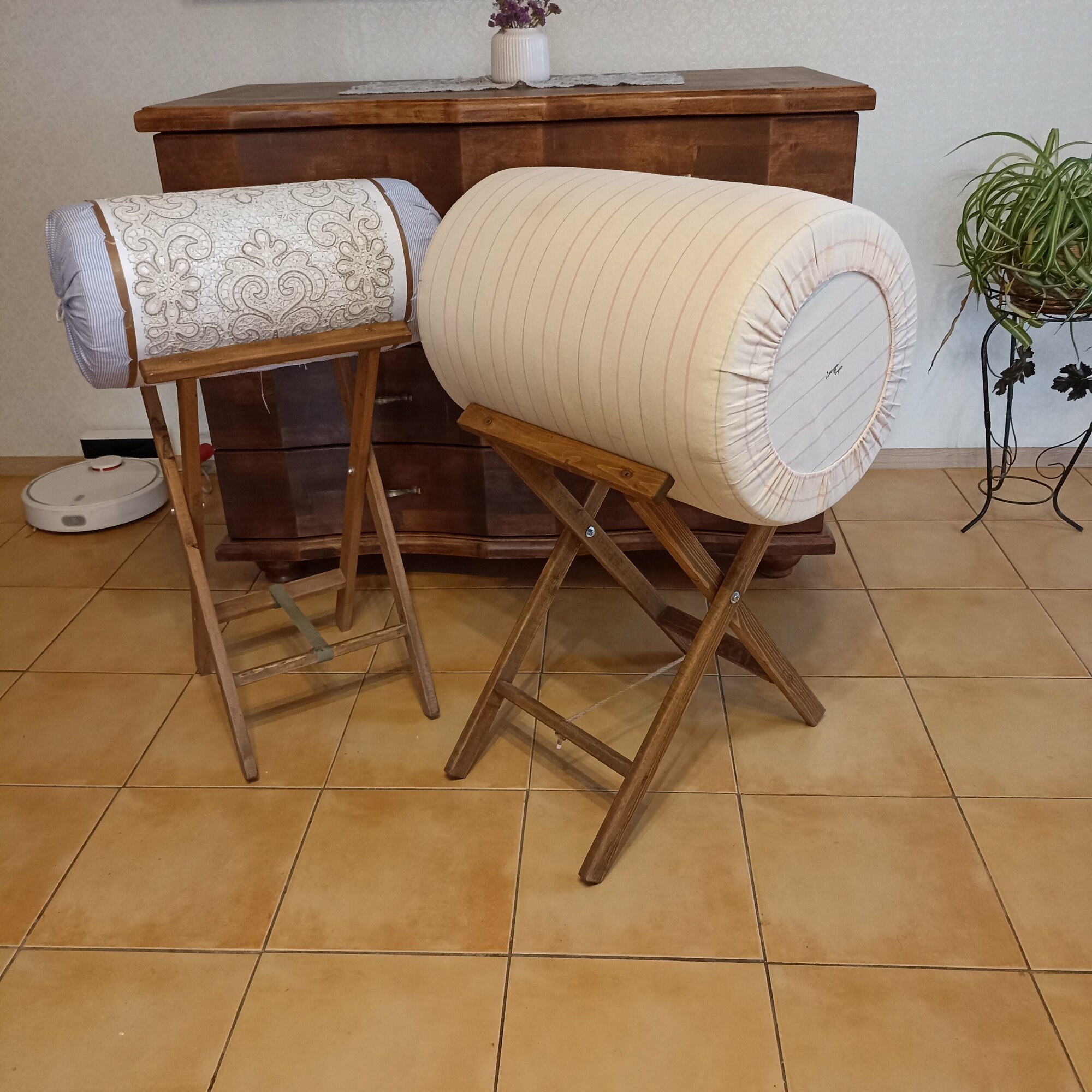 Подушка большая (валик), производство Досугивуги, для кружевоплетения и плетения макраме 40х60см, 9 кг.