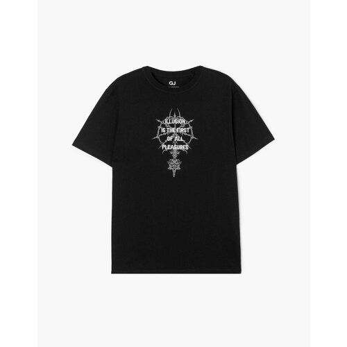 фото Футболка gloria jeans, размер 10-12л/146-152, черный