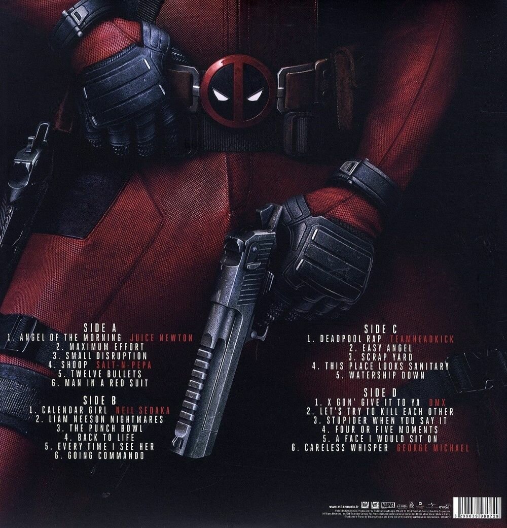 Tom Holkenborg - Deadpool Виниловая пластинка Milan Records - фото №2