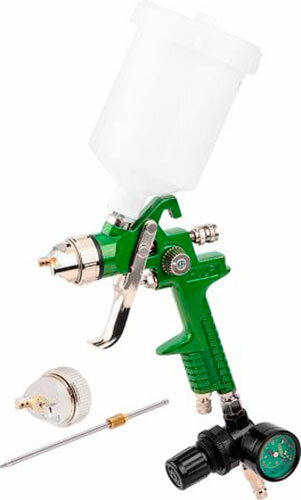 фото Краскораспылитель Eco SG-9500, с манометром (HVLP, сопло ф 1.4, 1.7 мм, верхний бак 600 мл) (EC1536-01)