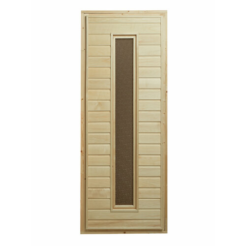 Дверь для сауны и бани с остеклением 70x170 см, осина, бренд "ДОК Вологда"