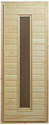 Дверь для сауны и бани с остеклением 70x170 см, осина, бренд "ДОК Вологда"