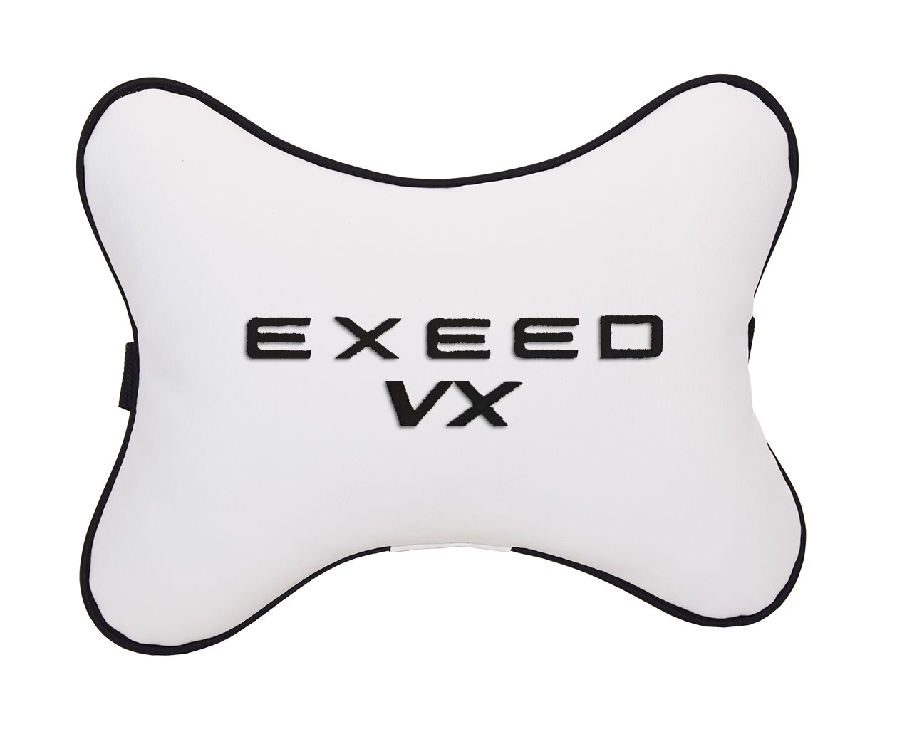 Подушка на подголовник экокожа Milk с логотипом автомобиля EXEED VX