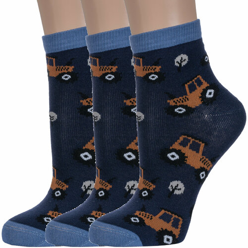 фото Носки красная ветка 3 пары, размер 18-20, синий