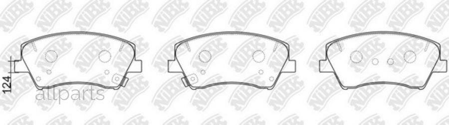 NIBK PN0772 Колодки передние HYUNDAI Avante/Elantra VI / KIA Niro NIBK PN0772