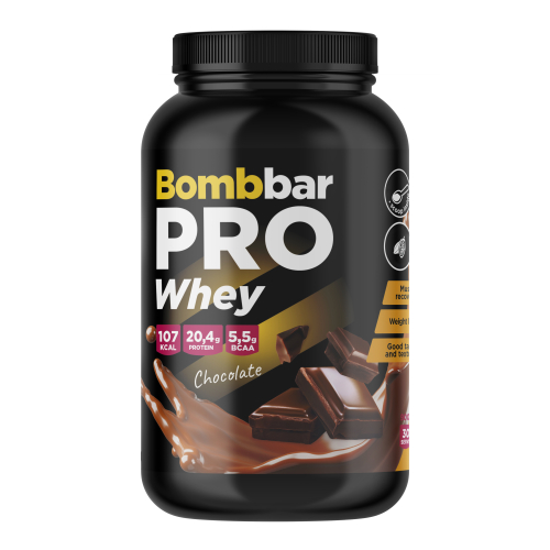 Bombbar Pro whey (900 гр) (шоколадный) протеиновый коктейль pro keto whey со вкусом сливки ваниль bombbar 450 г