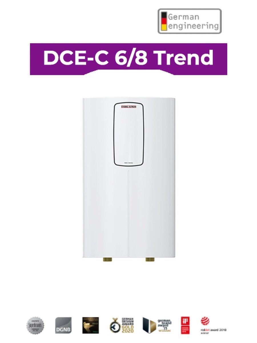 Проточный электрический водонагреватель Stiebel Eltron DCE-C 6/8 Trend, белый