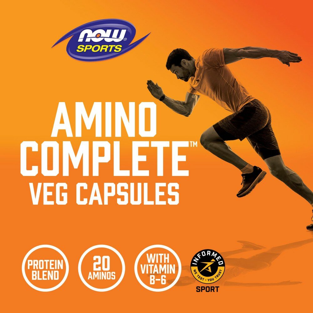 Аминокомплекс Нау Фудс (Amino Complete Sports) Now Foods, 360 веганских капсул