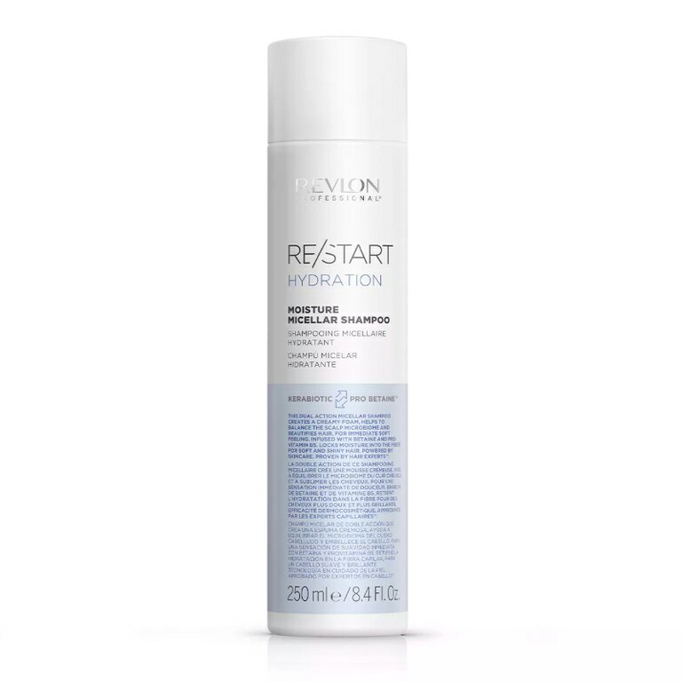 Мицеллярный шампунь для нормальных волос 250 мл REVLON Restart Hydration Moisture Micellar Shampoo 250 мл