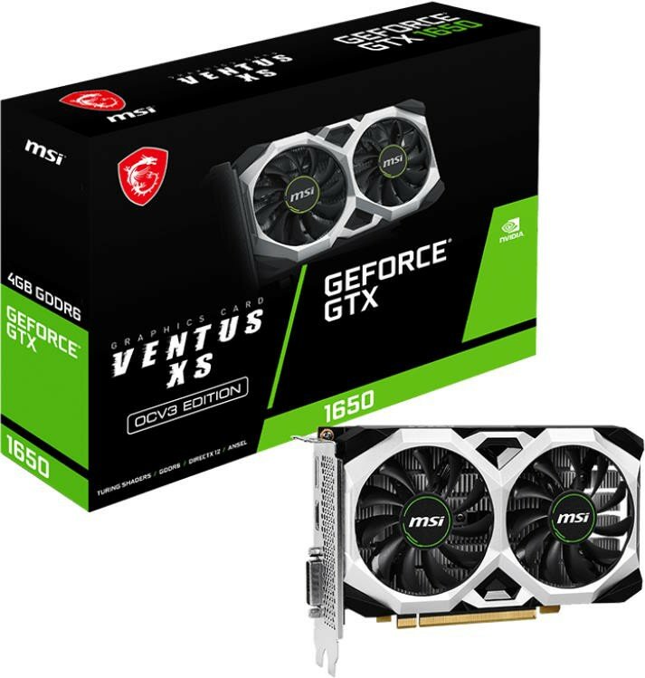 Видеокарта MSI GeForce GTX 1650 D6 VENTUS XS OCV3