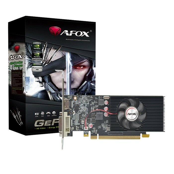 Видеокарта Afox GT1030 2Гб 64bit GDDR5 DVI HDMI HDCP