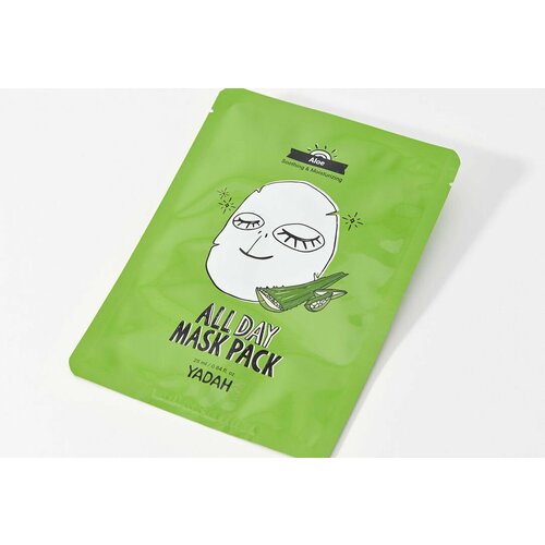 Маска на тканевой основе с соком алоэ вера ALL DAY MASK PACK-ALOE