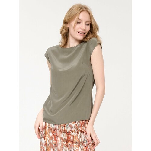 фото Топ tatiana larina, размер 48, хаки, зеленый