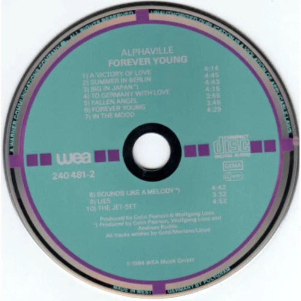 Alphaville - Forever Young/ CD [Jewel Case/Booklet](Repress, Reissue 1999)