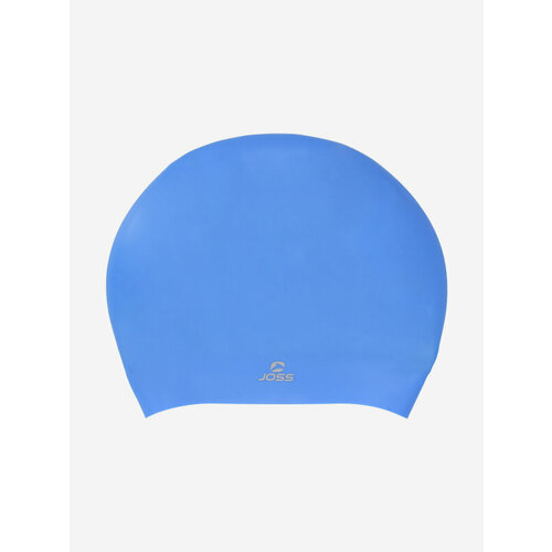 фото Шапочка для плавания joss silicone swim cap, k6t0dz9o8g, blue, размер 57