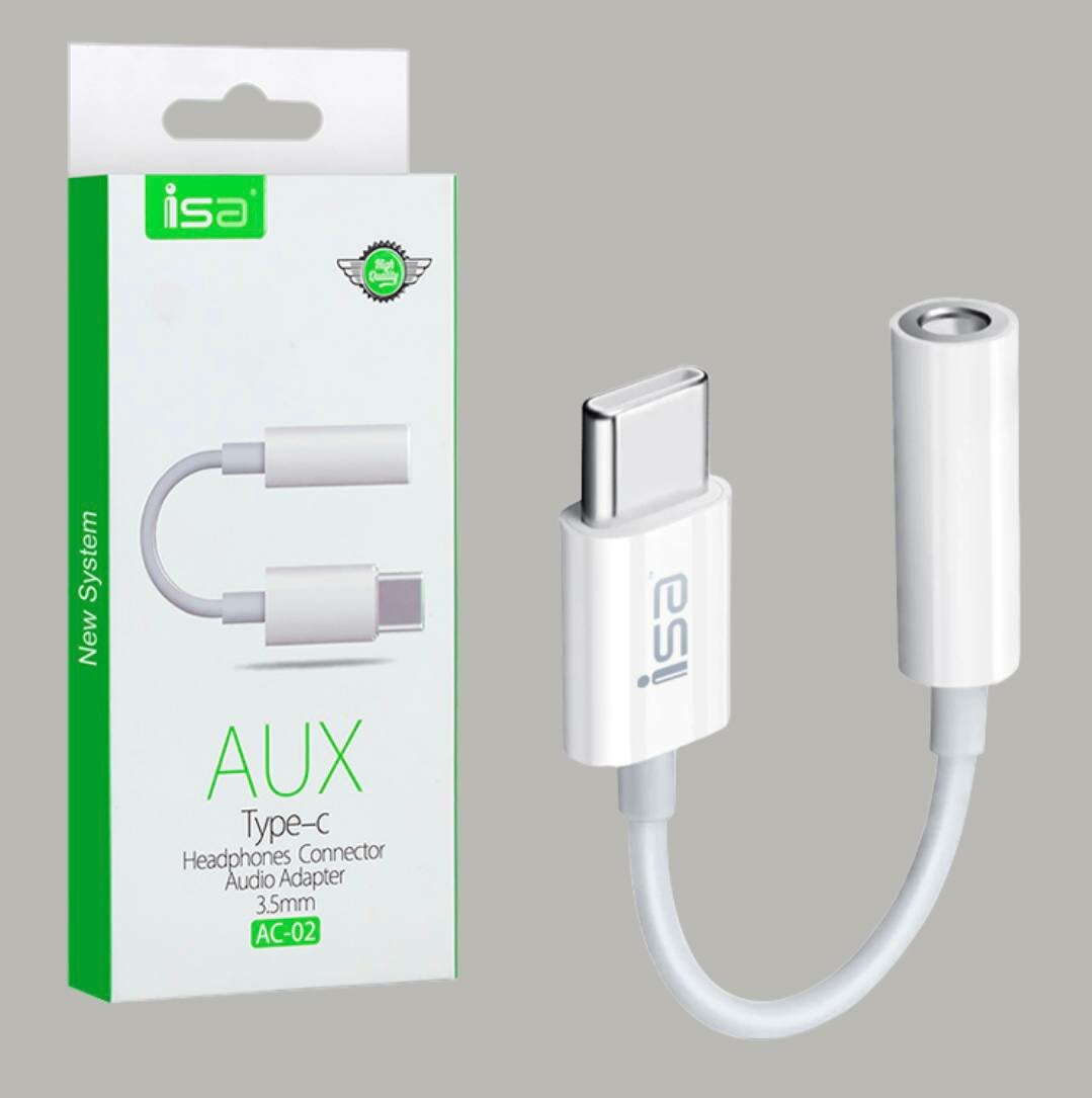 Type C - AUX Переходник для наушников/Тайп Си для аудио/ Адаптер USB Type-C - AUX 3,5 мм — фото 3