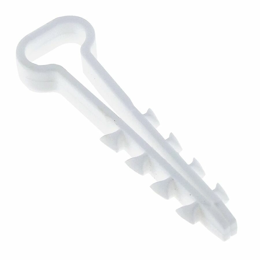 фото Дюбель хомут прямоугольный 14х6 белый (25 шт)