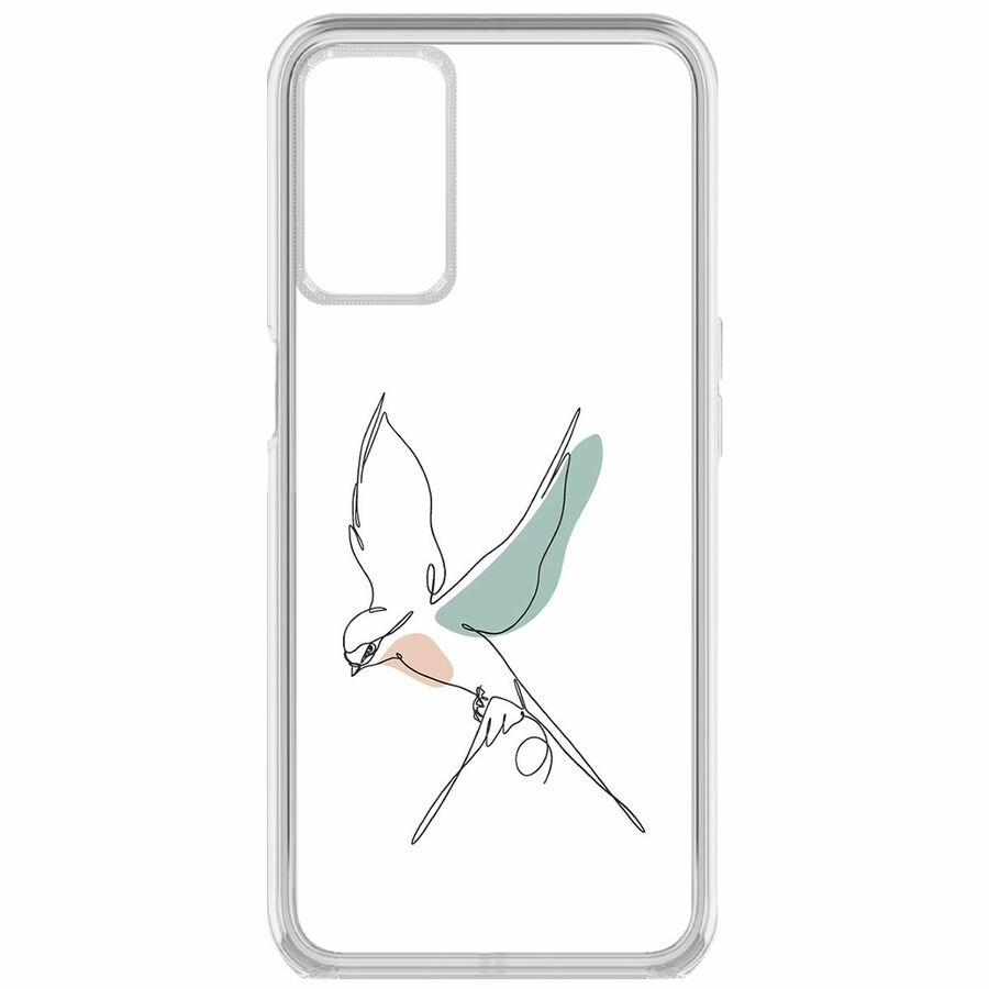 Чехол-накладка Krutoff Clear Case Полет для Oppo A54s