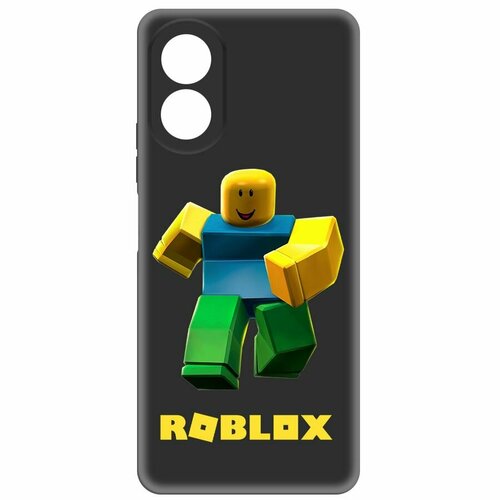 Чехол-накладка Krutoff Soft Case Roblox-Классический Нуб для Oppo A18 черный чехол накладка krutoff soft case roblox классический нуб для oppo a54 черный