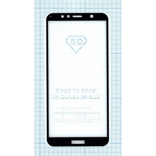 Защитное стекло Полное покрытие для Huawei Y6 (2018) белое